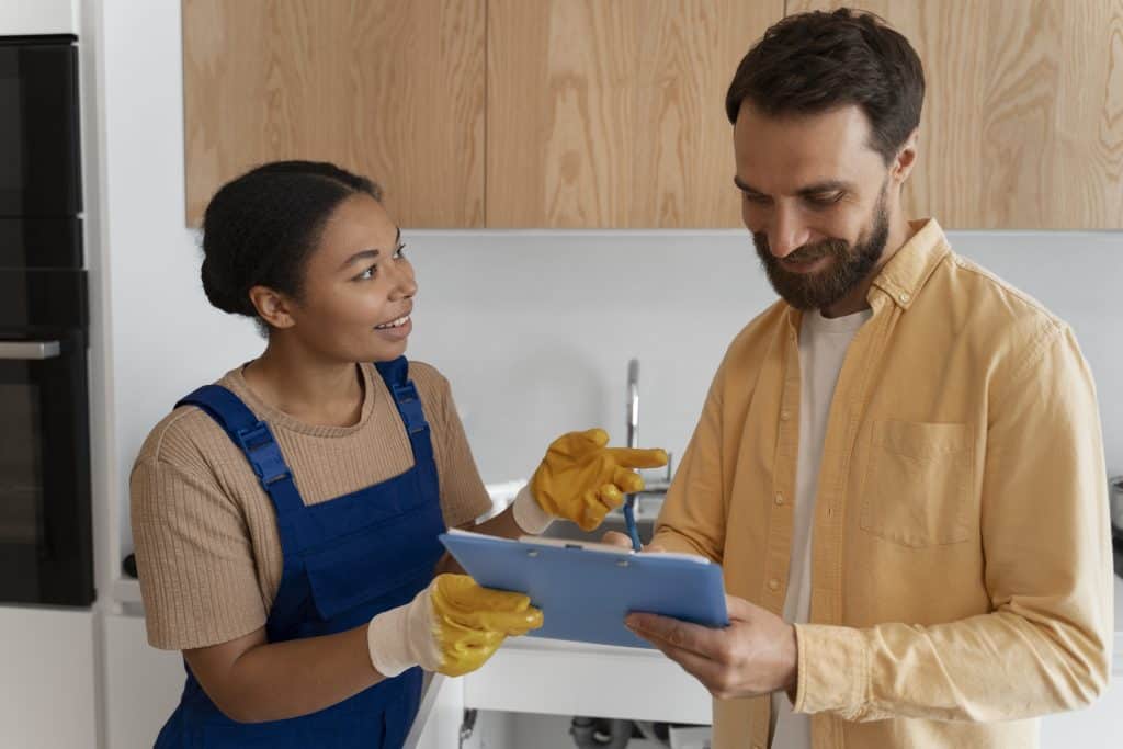 Bond back guarantee being assured by Clendo cleaner to a tenant